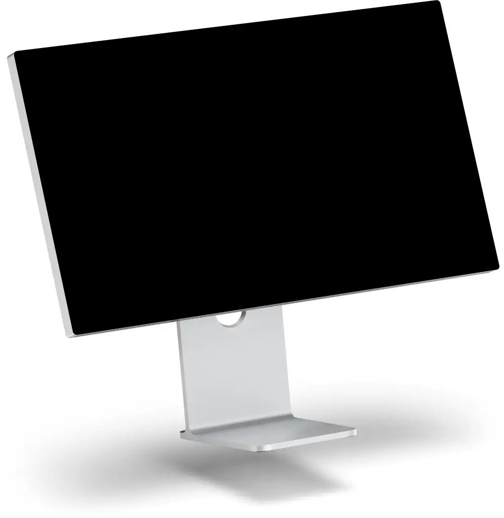 Studio Display XDR mockup floating